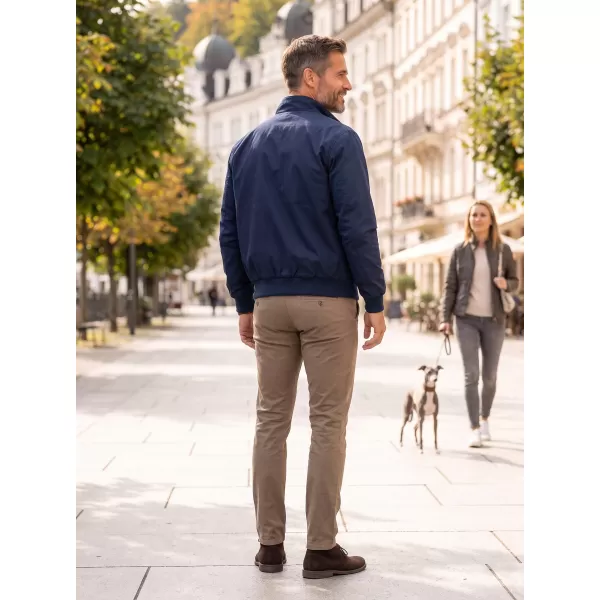  Pánska bunda branddit lord Canterbury BD3111 Námorná modrá 