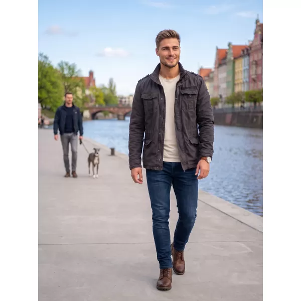  Pánska bunda brandinit Britannia BLACK 