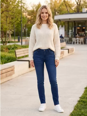 Dámske nohavice SAM 73 ANDROMEDIA WK 788 TMAVÁ DENIM
