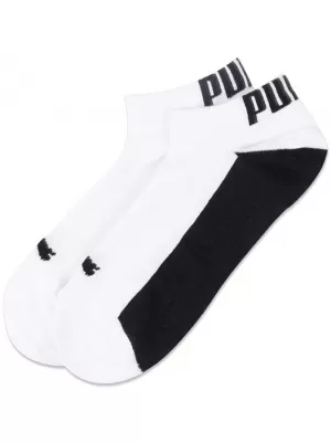Pánske ponožky PUMA MEN BACK LOGO SNEAKER 2P 938011-02 WHITE