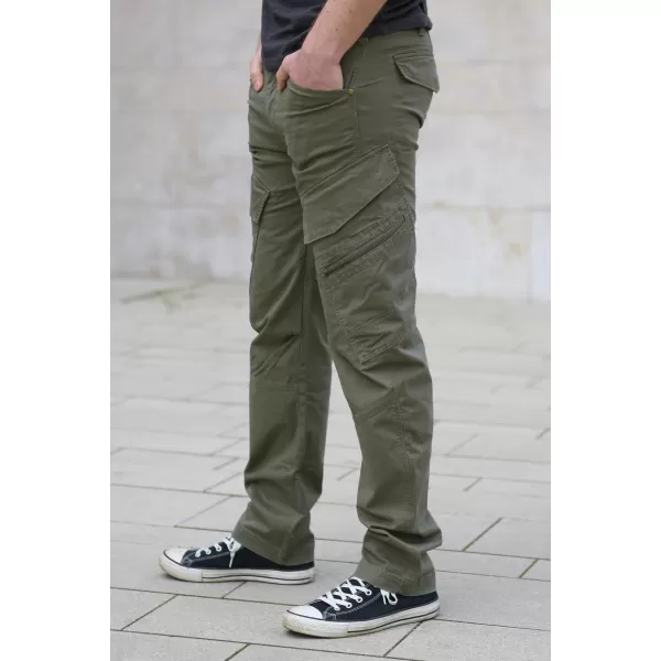  Pánske nohavice BRANDIT ADVEN SLIM FIT OLIVOVÝ 
