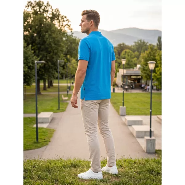  Pánske tričko SAM 73 CHRYZ MT 822 JASNÁ modrá 