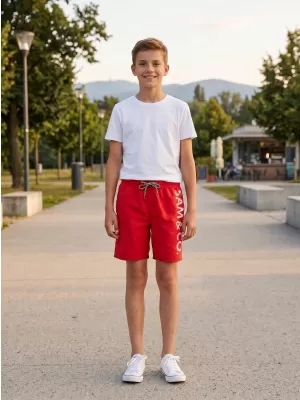 Detské šortky SAM 73 ROMAN KS 505 ČERVENÁ