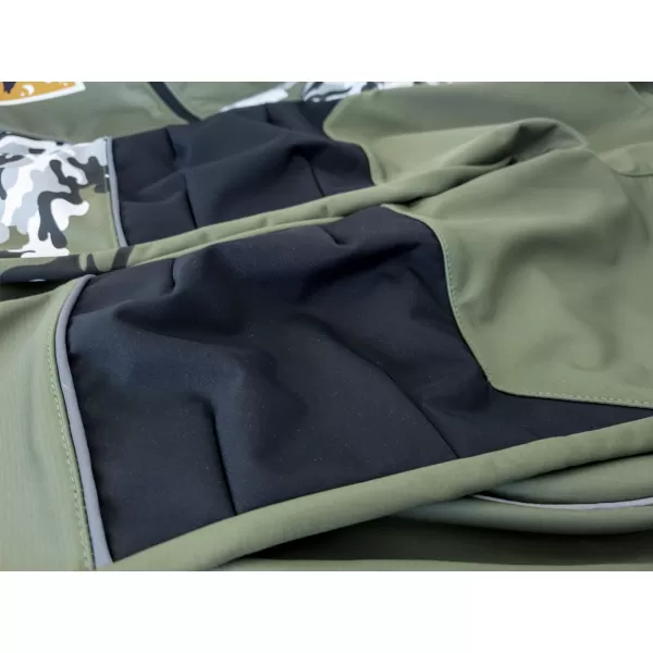  Detské softshellové nohavice zateplené WAMU MASKÁČ KHAKI 