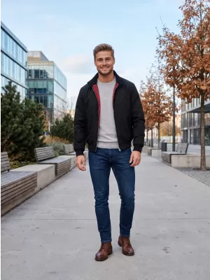 Pánska bunda BRANDIT LORD CANTERBURY BD3111 ČIERNA