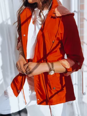 Dámska jarná bundička DSTREET COSMOPOLITAN TY3544 ORANŽOVÁ