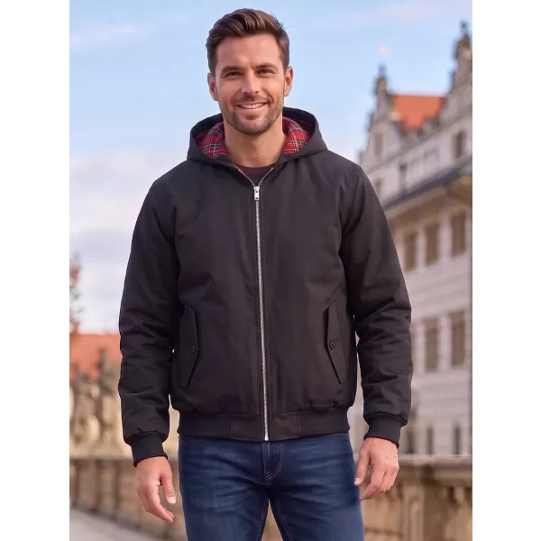  Pánska bunda BRANDIT LORD CANTERBURY S KAPUCÍ BD3112 ČIERNA 