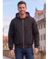 Pánska bunda BRANDIT LORD CANTERBURY S KAPUCÍ BD3112 ČIERNA