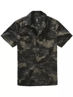 Pánska košeľa Brandit Roadstar BD4012 Dark Camouflage