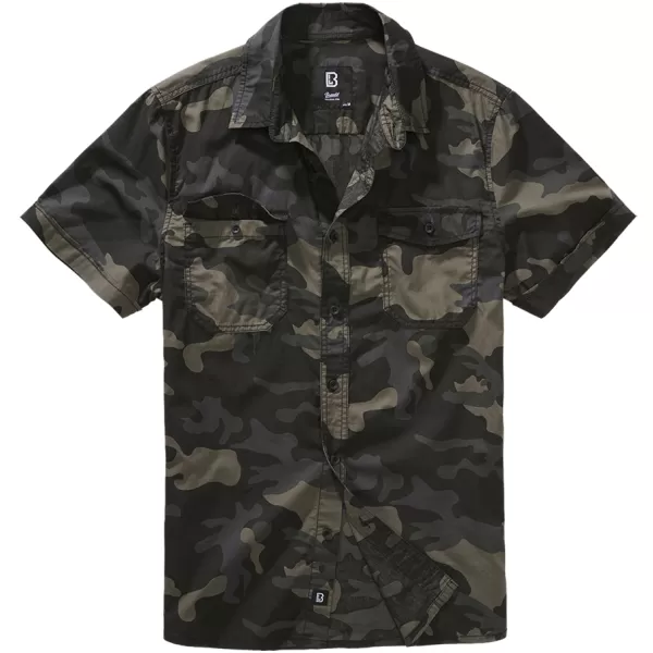  Pánska košeľa Brandit Roadstar BD4012 Dark Camouflage 