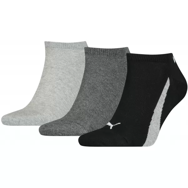  Ponožky PUMA UNISEX LIFESTYLE SNEAKERS 3P 90795101 BLACK/WHITE 