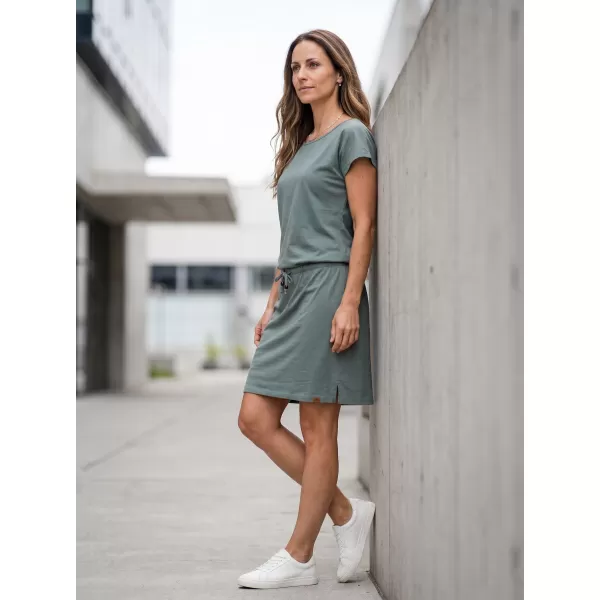  Dámske šaty SAM 73 NORMA WZ 822 ZELENOŠEDÁ 