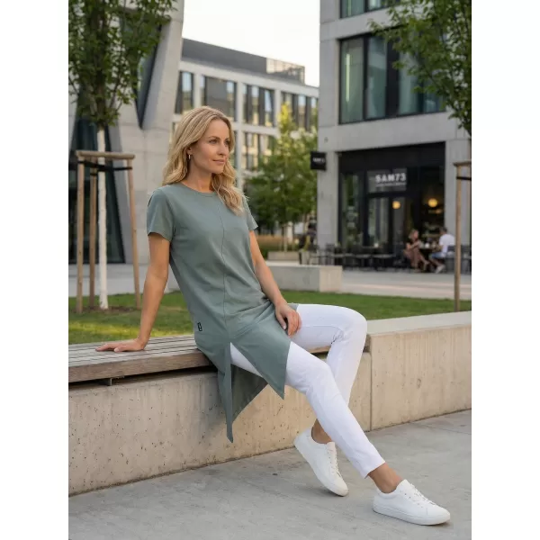  Dámske tričko SAM 73 LACERTA WT 889 ZELENOŠEDÁ 
