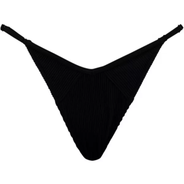  Dámske plavky PUMA SWIM WOMEN RIBBED TANGA 1P 938068-01 BLACK 