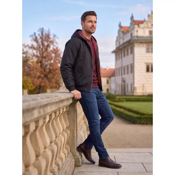  Pánska bunda BRANDIT LORD CANTERBURY S KAPUCÍ BD3112 ČIERNA 