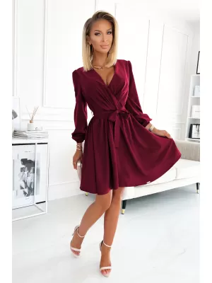 Dámske šaty NUMOCO A339-3 BURGUNDY