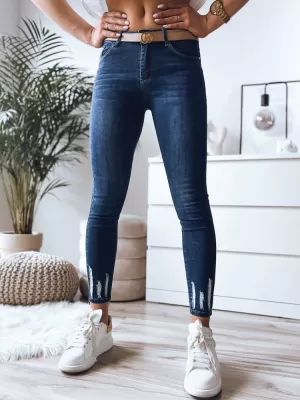 Dámske džínsy DSTREET UY1371 MODRÁ