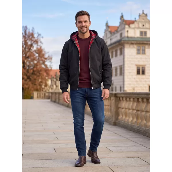  Pánska bunda BRANDIT LORD CANTERBURY S KAPUCÍ BD3112 ČIERNA 