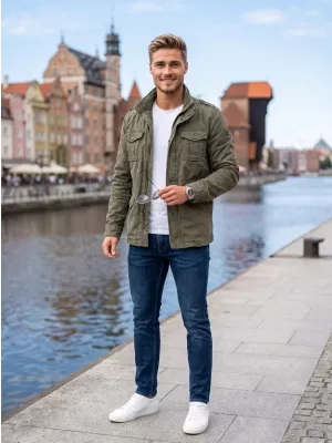 Pánska bunda brandinit Britannia Olivova