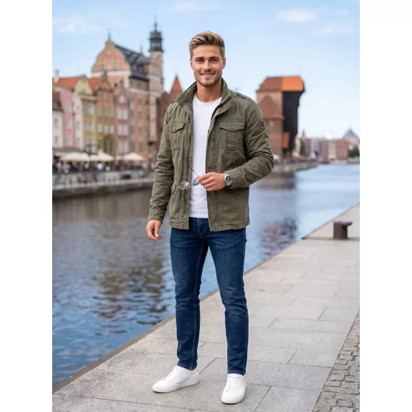  Pánska bunda brandinit Britannia Olivova 