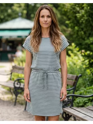Dámske šaty SAM 73 SAGITTA WZ 823 ZELENOŠEDÁ