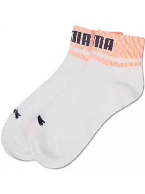Ponožky PUMA UNISEX NEW HERITAGE QUARTER 2P 938021-01 WHITE