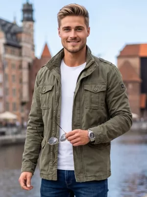 Pánska bunda brandinit Britannia Olivova