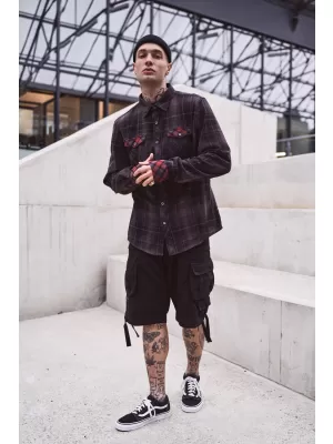 Pánske šortky BRANDIT SAVAGE VINTAGE CARGO ČIERNA