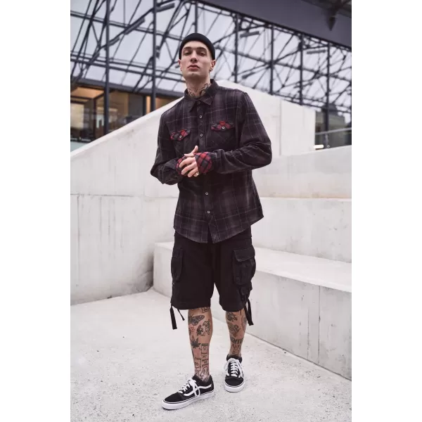  Pánske šortky BRANDIT SAVAGE VINTAGE CARGO ČIERNA 