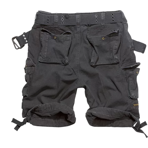  Pánske šortky BRANDIT SAVAGE VINTAGE CARGO ČIERNA 