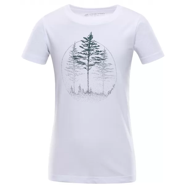  Detské tričko ALPINE PRO NATURO KTSA423 BIELA 