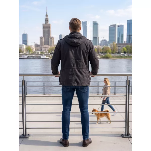  Pánska bunda BRANDIT M-65 GIANT BD3101 ČIERNA 