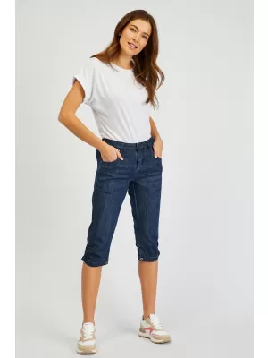 Dámske 3/4 nohavice SAM 73 ORION WS 785 TMAVÁ DENIM