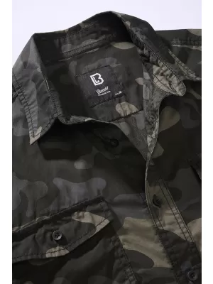 Pánska košeľa Brandit Roadstar BD4012 Dark Camouflage