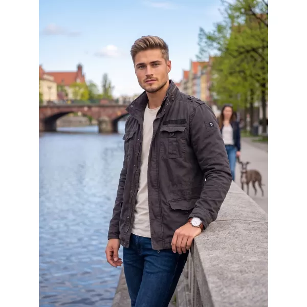  Pánska bunda brandinit Britannia BLACK 