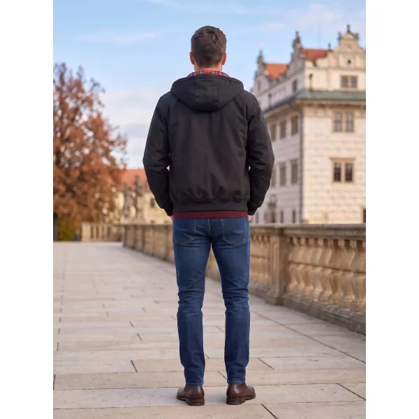  Pánska bunda BRANDIT LORD CANTERBURY S KAPUCÍ BD3112 ČIERNA 