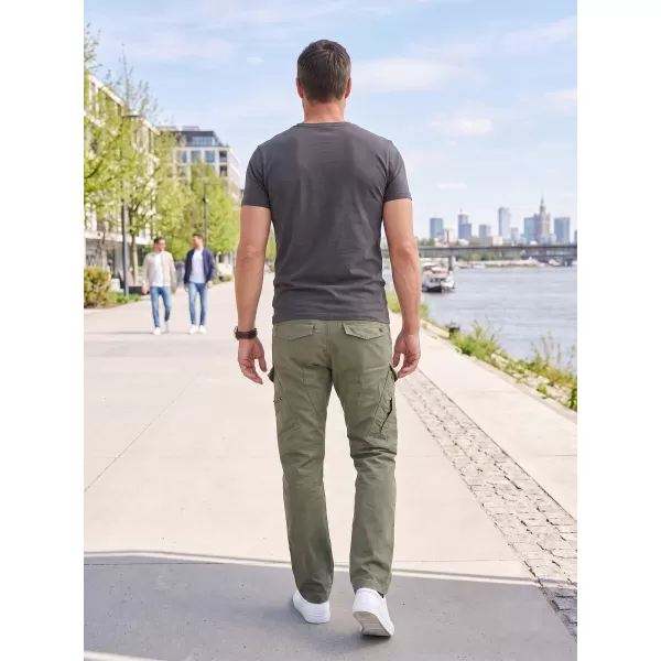  Pánske nohavice BRANDIT ADVEN SLIM FIT OLIVOVÝ 