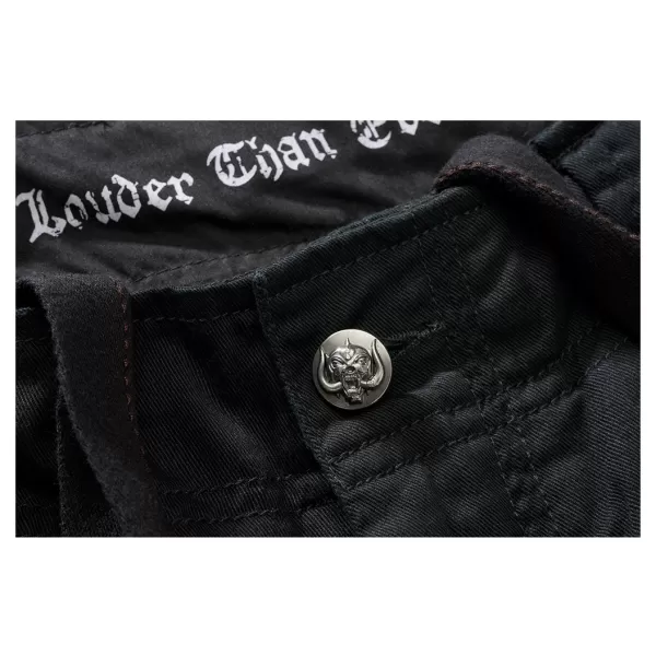  Pánske šortky BRANDIT MOTORHEAD URBAN LEGEND ČIERNA 