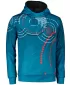 Pánska mikina premium ALTISPORT SWE/ALM06S07 PETROLEJOVÁ-ČERVENÁ
