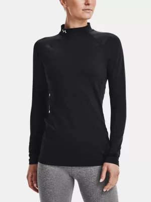 Dámske tričko UNDER ARMOUR UA CG AUTHENTICS MOCKNECK 1368702-001 ČIERNA