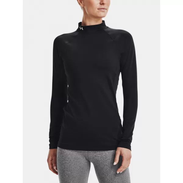  Dámske tričko UNDER ARMOUR UA CG AUTHENTICS MOCKNECK 1368702-001 ČIERNA 