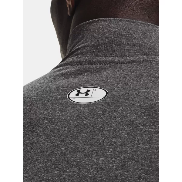  Pánske tričko UNDER ARMOUR HG ARMOUR COMP MOCK LS 1369606-090 SIVÁ 