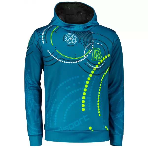  Pánska mikina premium ALTISPORT SWE/ALM06S07 PETROLEJOVÁ-ZELENÁ 