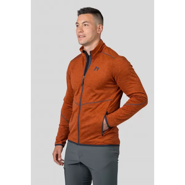  Pánska mikina HANNAH DAMAR BURNT ORANGE MEL 