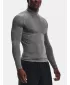 Pánske tričko UNDER ARMOUR HG ARMOUR COMP MOCK LS 1369606-090 SIVÁ