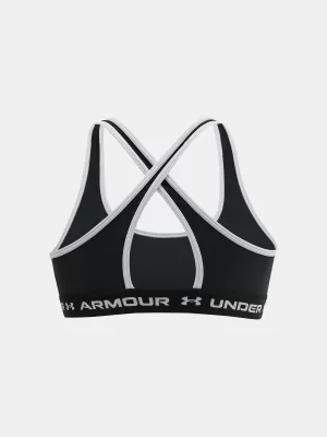 Dievčenská podprsenka UNDER ARMOUR G CROSSBACK MID SOLID 1369971-001 ČIERNA