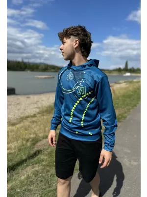 Pánska mikina premium ALTISPORT SWE/ALM06S07 PETROLEJOVÁ-ZELENÁ