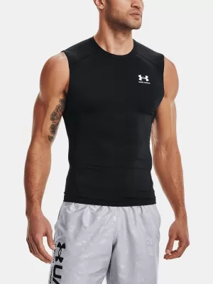 Pánske kompresné tielko UNDER ARMOUR HG ARMOUR COMP SL 1361522-001 ČIERNA