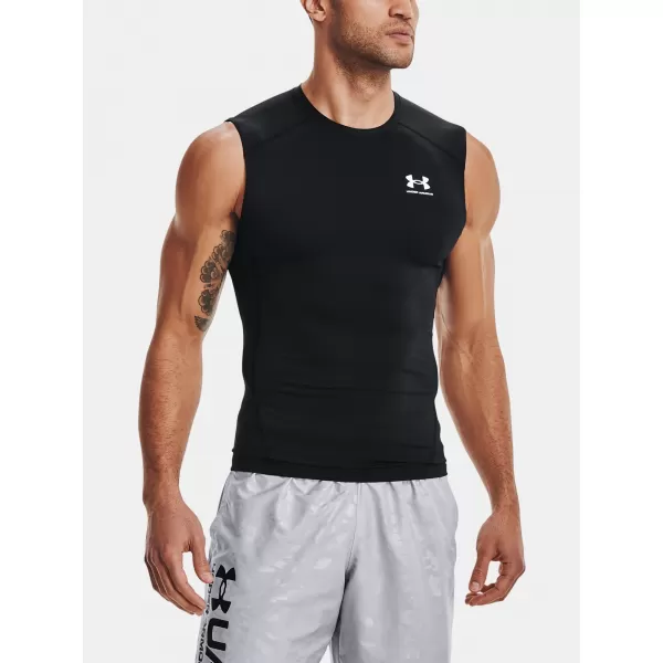  Pánske kompresné tielko UNDER ARMOUR HG ARMOUR COMP SL 1361522-001 ČIERNA 