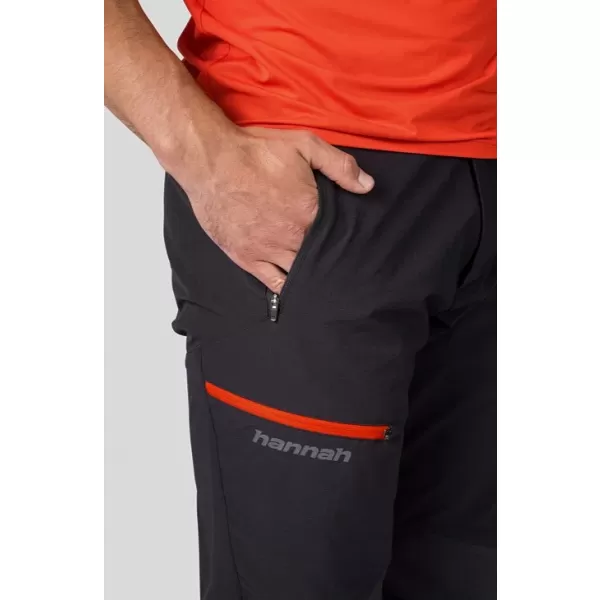  Pánske nohavice HANNAH CLAIM II ANTHRACITE/RED 